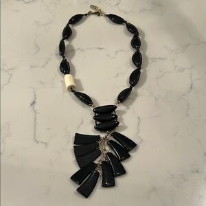 Chico’s Elegant Black and Cream Necklace